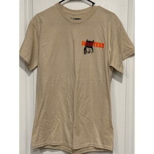 Hooters Portland Oregon City of Roses Graphic T-Shirt Tan Mens Size Medium M